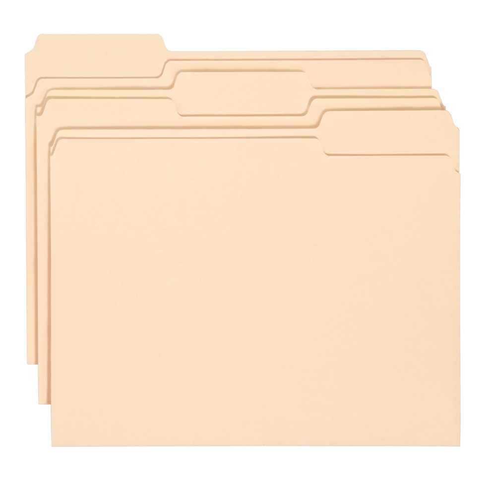 Office Depot Brand Economy File Folders, 1/3 Cut, Letter Size, Manila, Pack Of 150 (Min Order Qty 5) MPN:172816