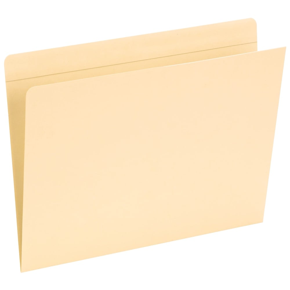 Smead Reinforced-Tab Pocket Folders, Straight Cut, Letter Size, Manila, Pack Of 50 (Min Order Qty 2) MPN:2-350L