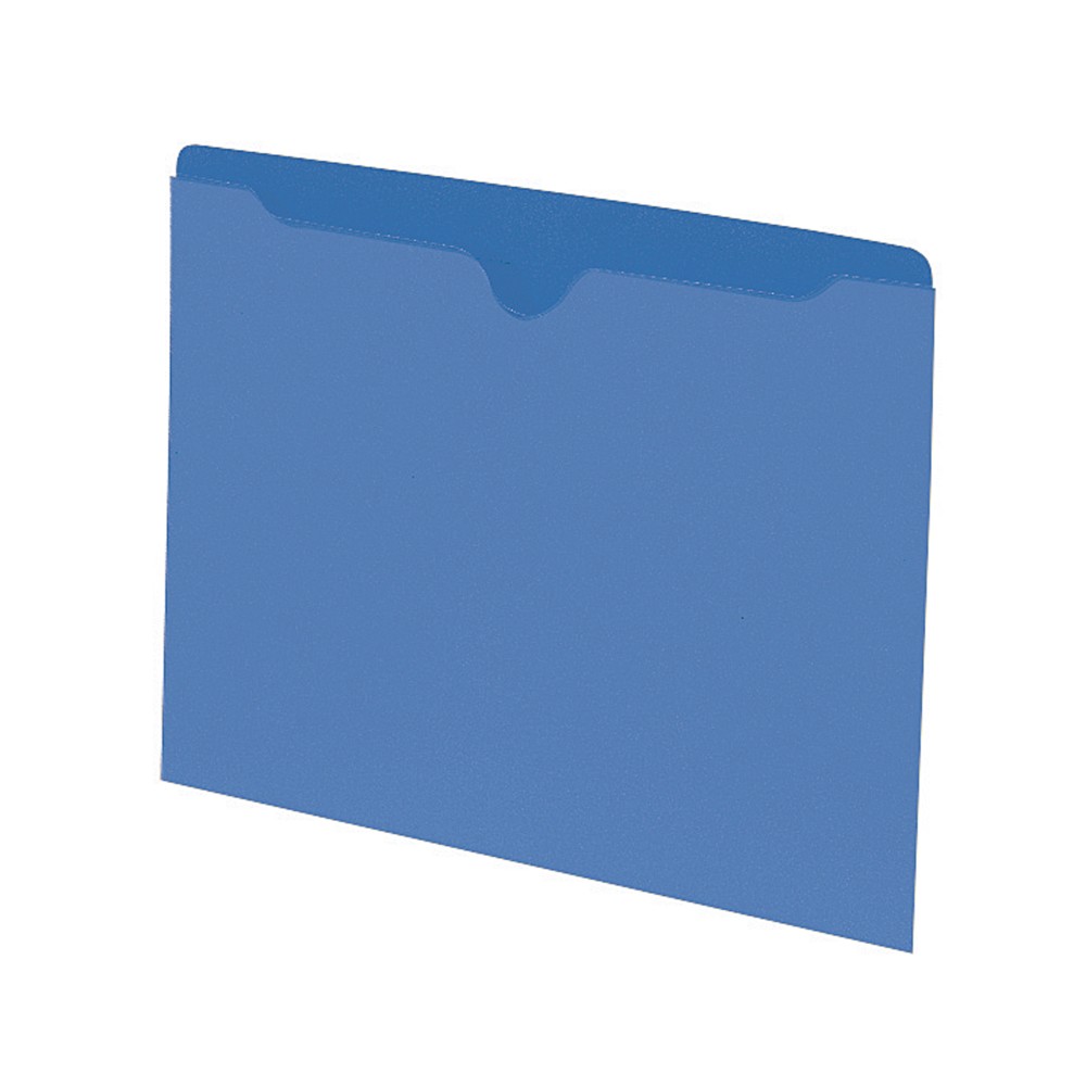 Smead Color File Jackets, Letter Size, Blue, Pack Of 100 (Min Order Qty 2) MPN:2-4900BE