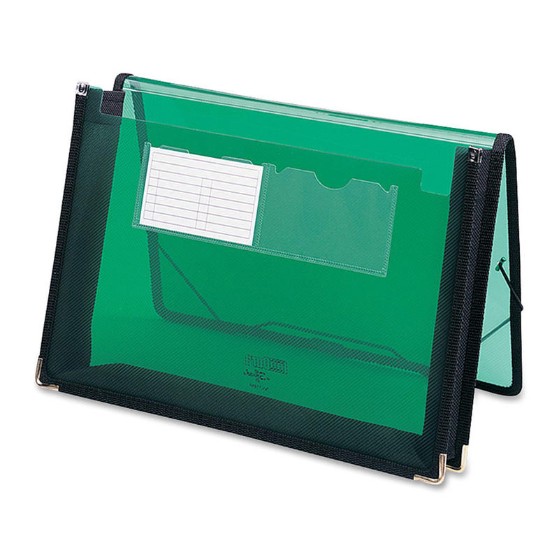 Smead Inndura UltraColor Expanding Wallet, Letter Size, 5 1/4in Expansion, Green (Min Order Qty 6) MPN:71951