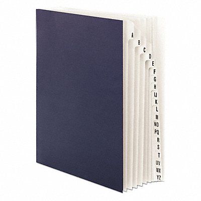 Desk Folder A-Z Navy Blue MPN:89282