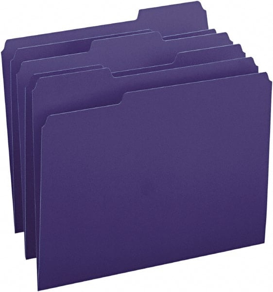 File Folders with Top Tab: Letter, Navy Blue, 100/Pack MPN:SMD13193