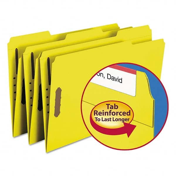 File Folders with Top Tab: Legal, Yellow, 50/Pack MPN:SMD17940