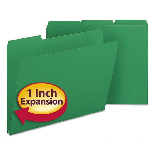 File Folders with Top Tab: Letter, Green, 25/Pack MPN:SMD21546