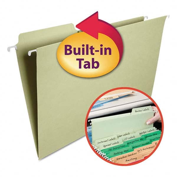 Hanging File Folder: Legal, Green, 20/Pack MPN:SMD64083