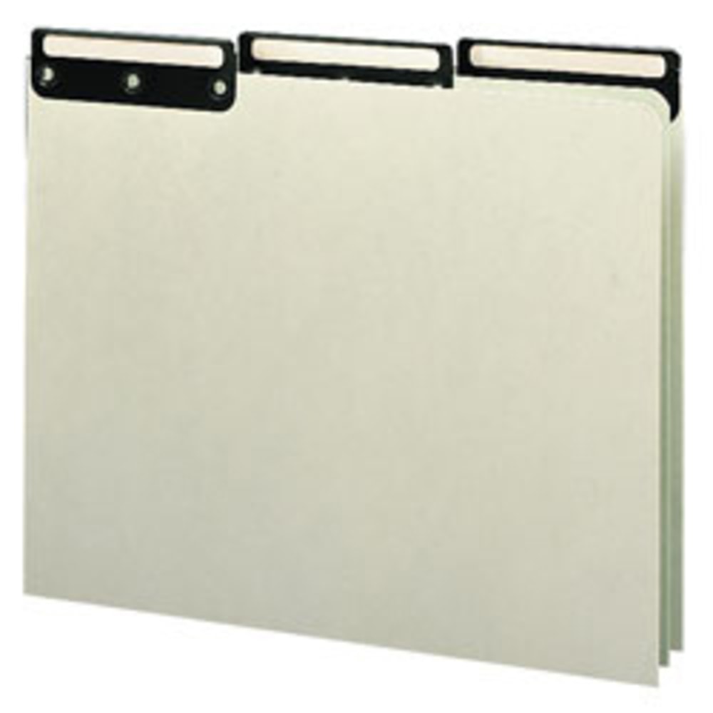 Smead Blank Pressboard File Guides With Metal Tab, Letter Size, 100% Recycled, Gopher Green, Box Of 50 MPN:50534