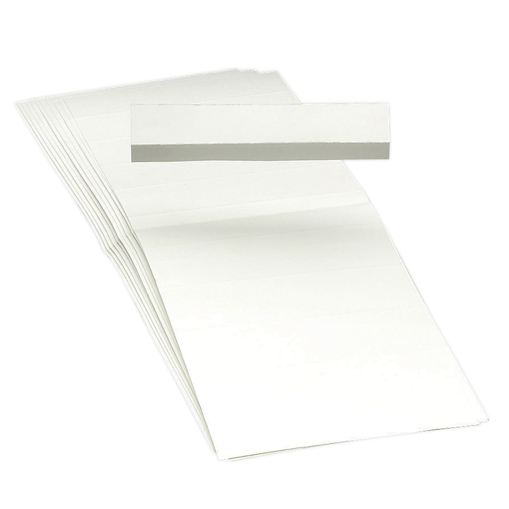 Smead Blank Hanging File Folder Tab Inserts, 1/3 Cut For 3 1/2in Tabs, Box Of 100 (Min Order Qty 10) MPN:68670