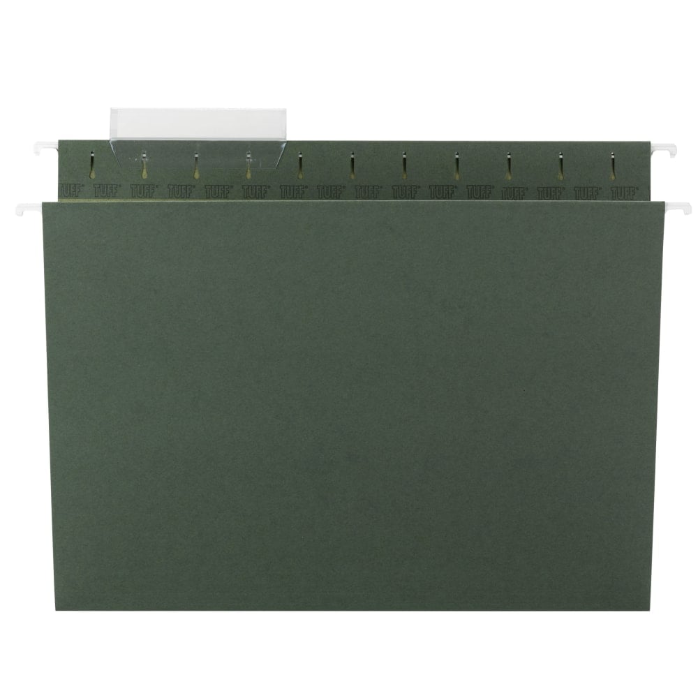 Smead TUFF Hanging Folders With Easy Slide Tabs, Letter Size, Standard Green, Box Of 20 (Min Order Qty 3) MPN:64036