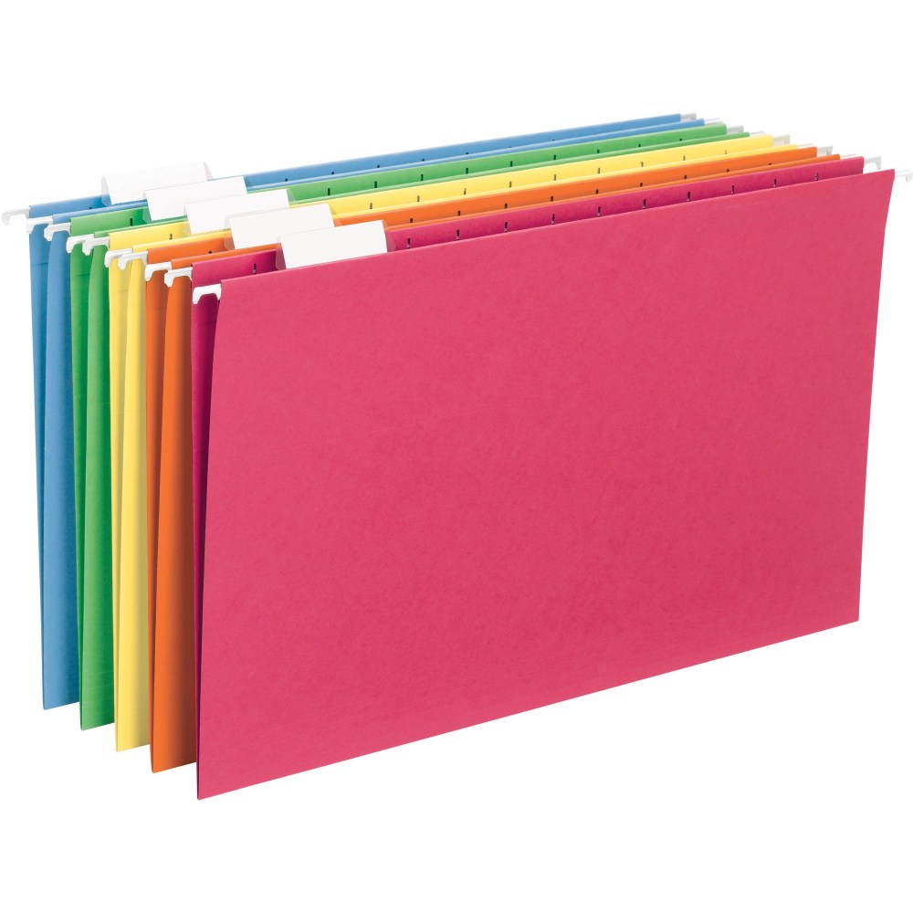 Smead Hanging File Folders, Legal Size, Assorted Bright Colors, Pack Of 25 Folders (Min Order Qty 3) MPN:64159