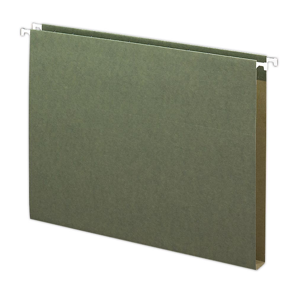 Smead Premium Box-Bottom Hanging Folders, 1in Expansion, Letter Size, Standard Green, Box Of 25 (Min Order Qty 2) MPN:64239