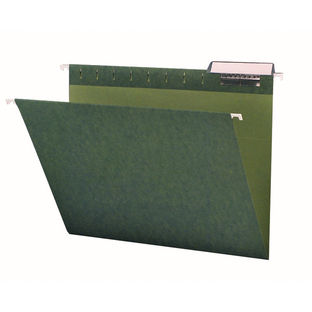 Smead Premium-Quality Hanging Folders, 1/3-Cut Tabs, Letter Size, Standard Green, Pack Of 25 Folders (Min Order Qty 4) MPN:C13H