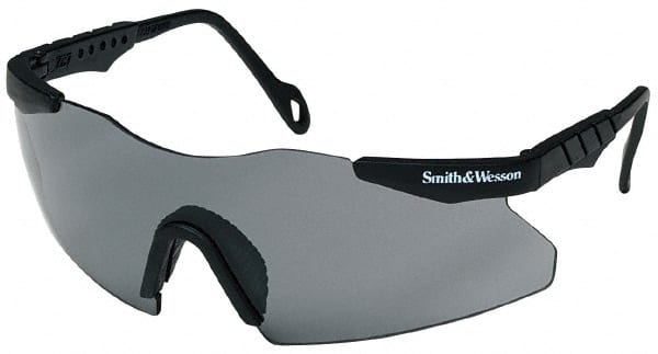 Safety Glass: Scratch-Resistant, Polycarbonate, Smoke Lenses, Full-Framed, UV Protection MPN:19824