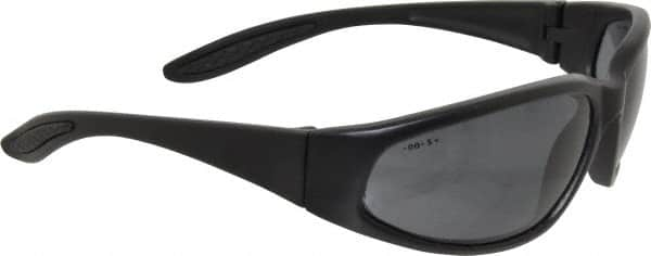 Safety Glass: Scratch-Resistant, Polycarbonate, Gray Lenses, Full-Framed, UV Protection MPN:19859