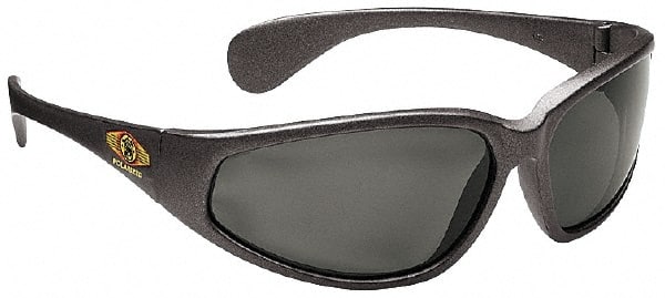 Safety Glass: Scratch-Resistant, Polarized Gray Lenses, Full-Framed, UV Protection MPN:19871