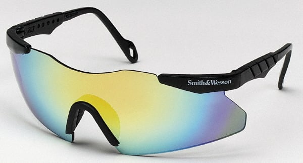 Safety Glass: Scratch-Resistant, Polycarbonate, Mirror Lenses, Full-Framed, UV Protection MPN:19940