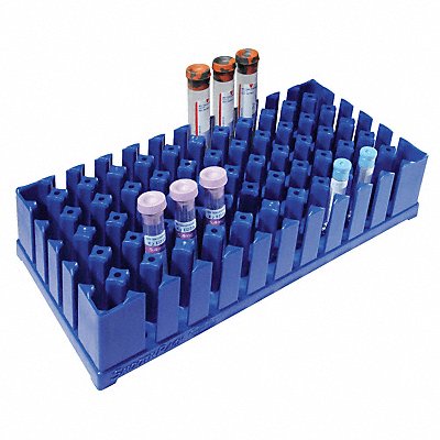 Smooth Test Tube Rack 5x9-1/2 In Blue MPN:SR-B