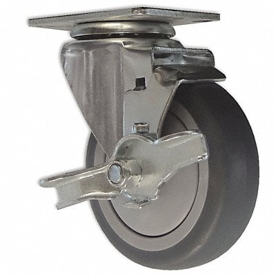 Caster 4 in Swivel/Brake 375 lb MPN:SLAC4SB