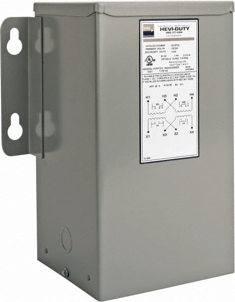 120/240 Input Volt, 12/24 Output Volt, 60 Hz, Buck Boost Transformer MPN:HS19F2A