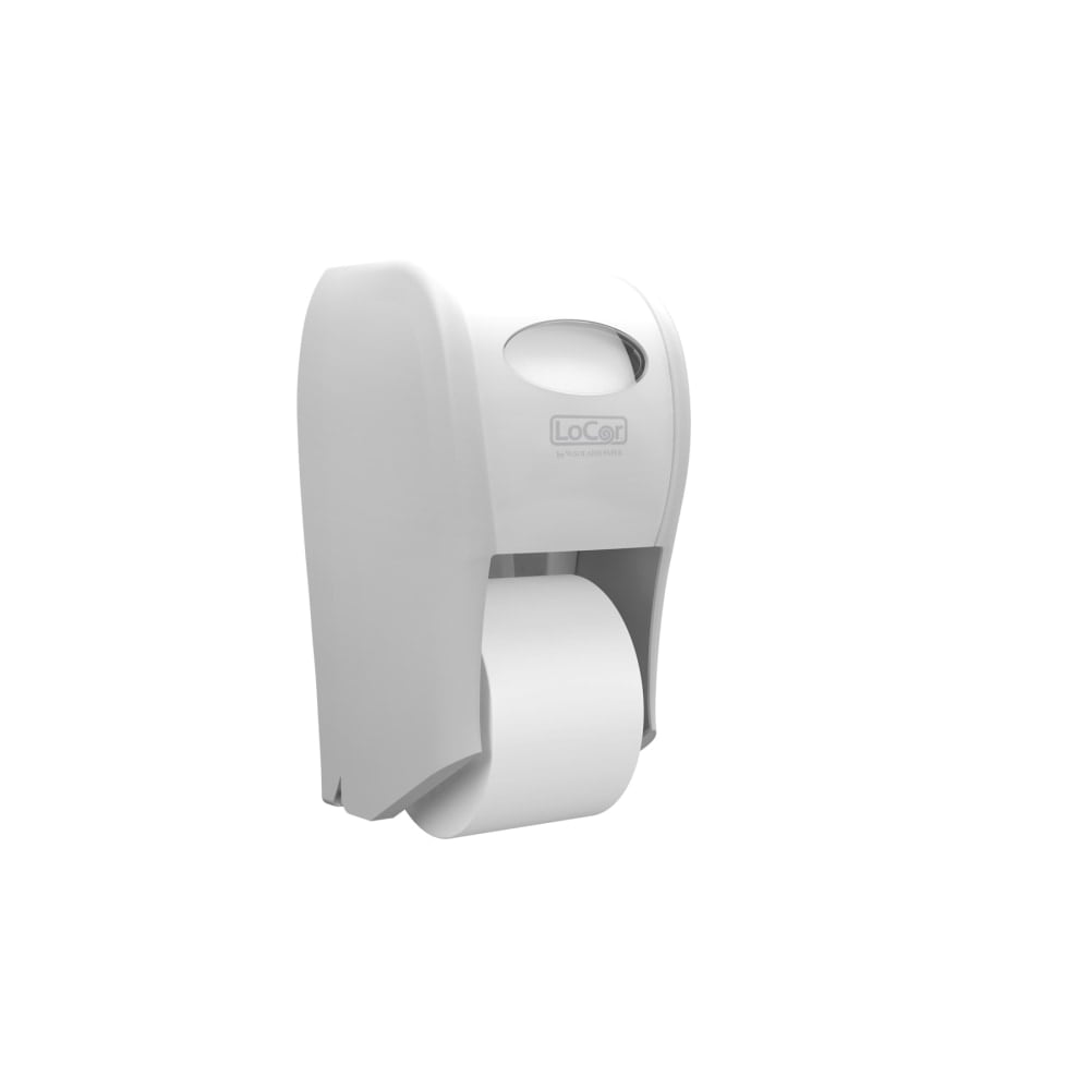 Solaris Paper LoCor Top-Down Wall-Mount Bath Tissue Dispenser, White (Min Order Qty 6) MPN:D67012