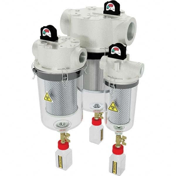 FRL Combination Unit: 2-1/2 NPT, Standard, 1 Pc Inline Bacterial Vacuum Filter with Pressure Gauge MPN:HV-UL850/1-250C