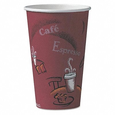 Disposable Hot Cup 16 oz Maroon PK50 MPN:316SI-0041