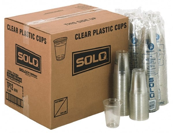 Pack of (1,000) Solo Plastic Cold Cups, 12 oz Clear MPN:DCCTP12CT