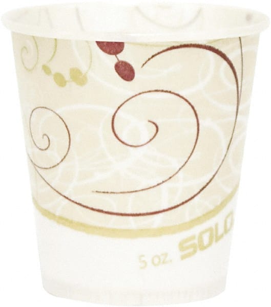 Carton of (30 Bags), 100/Bag, 5 oz Waxed Paper Water Cups MPN:SCCR53SYMCT