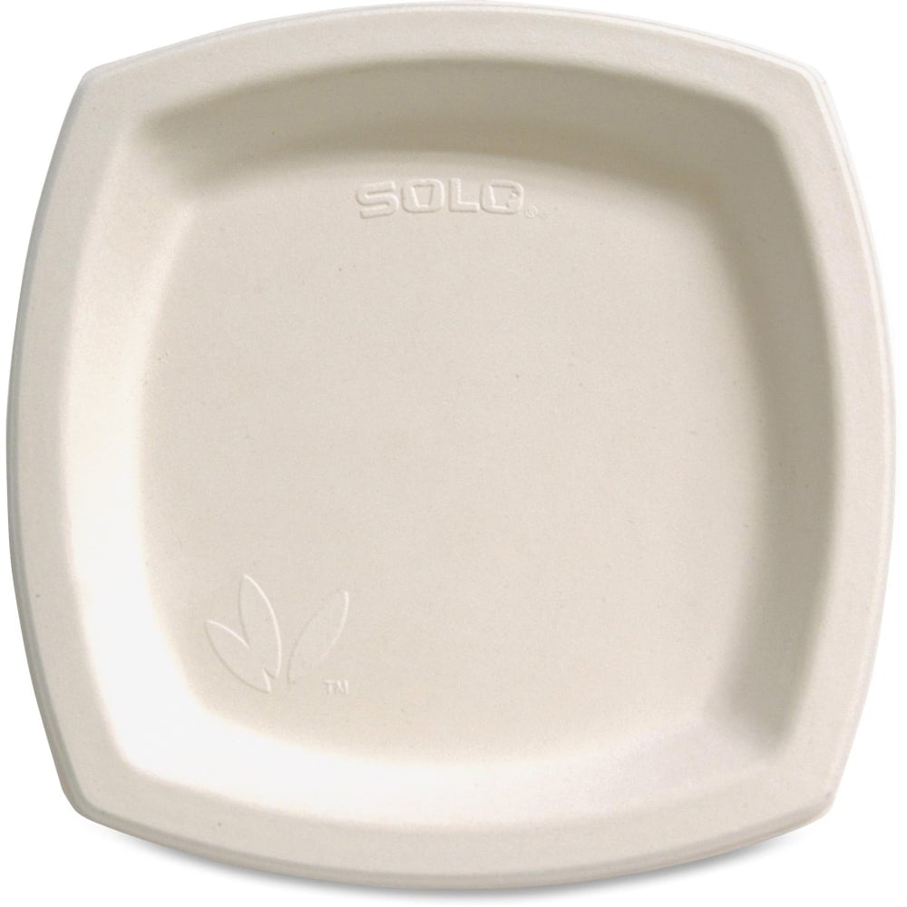 Solo Cup Bare Sugar Cane Plates, 8 1/4in, Ivory, 125 Per Bag, Carton Of 4 Bags MPN:8PSC2050CT
