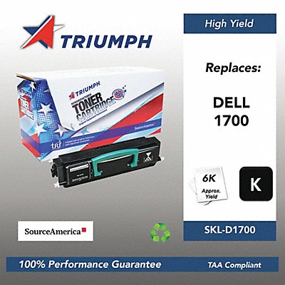 Toner Cartridge Black 6000 Dell1700 1710 MPN:SKL-D1700