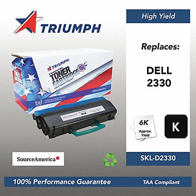 Toner Cartridge Black 6000 Dell2330 2350 MPN:SKL-D2330