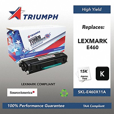 Toner Cartridge Black 15 000 LexmarkE460 MPN:SKL-E460X11A