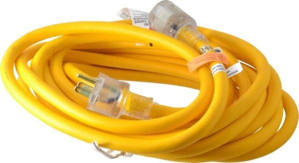 25', 14/3 Gauge/Conductors, Yellow Outdoor Extension Cord MPN:1567SW0002