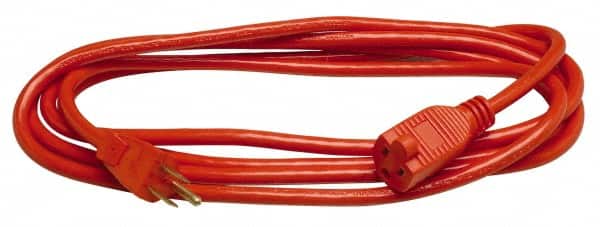 100', 14/3 Gauge/Conductors, Orange Indoor & Outdoor Extension Cord MPN:2459SW0003