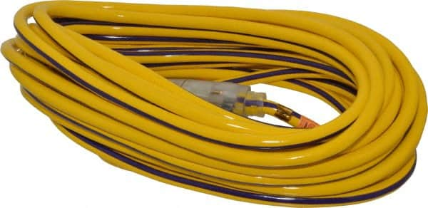 50', 12/3 Gauge/Conductors, Yellow/Purple Outdoor Extension Cord MPN:2548SW0022