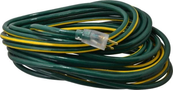 50', 12/3 Gauge/Conductors, Green/Yellow Outdoor Extension Cord MPN:2548SW0052