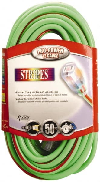 50', 12/3 Gauge/Conductors, Green/Red Outdoor Extension Cord MPN:2548SW0054