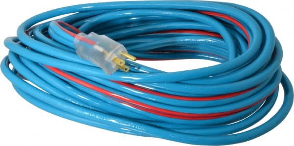 50', 12/3 Gauge/Conductors, Blue/Red Outdoor Extension Cord MPN:2548SW0064