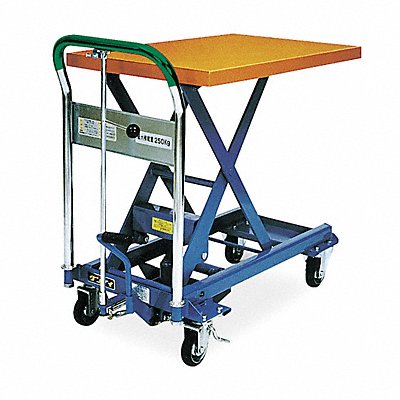 Scissor Lift Cart 330 lb Steel Fixed MPN:L-150