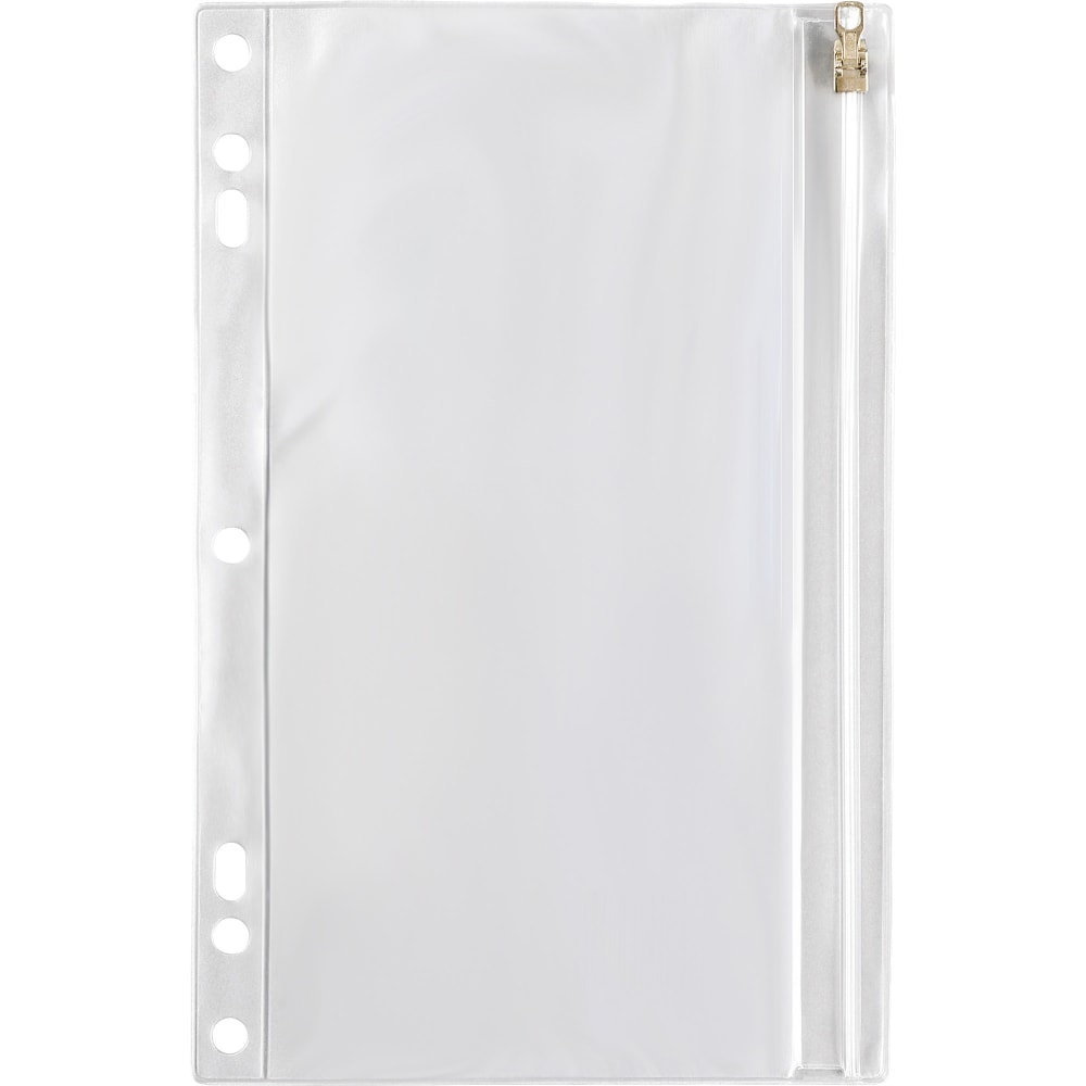 Sparco Vinyl Ring Binder Pocket, 6in x 9 1/2in, Clear (Min Order Qty 7) MPN:01606