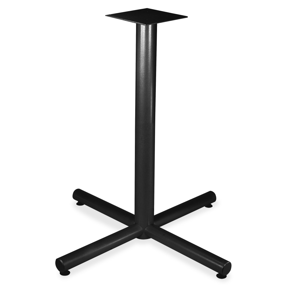 Lorell Hospitality X-Leg Bistro Height Table Base, For 36inW Top, Black MPN:34419