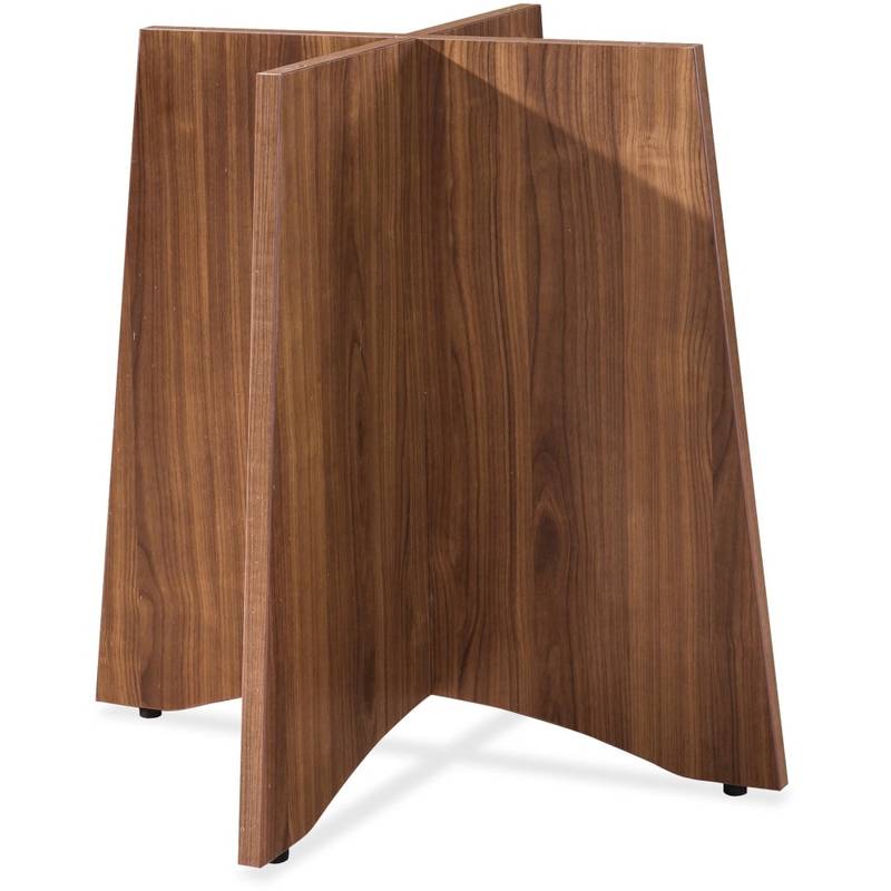 Lorell Essentials Series Laminate Round Table Base, 28-1/2inH x 29-1/2inW x 29-1/2inD, Walnut MPN:69991