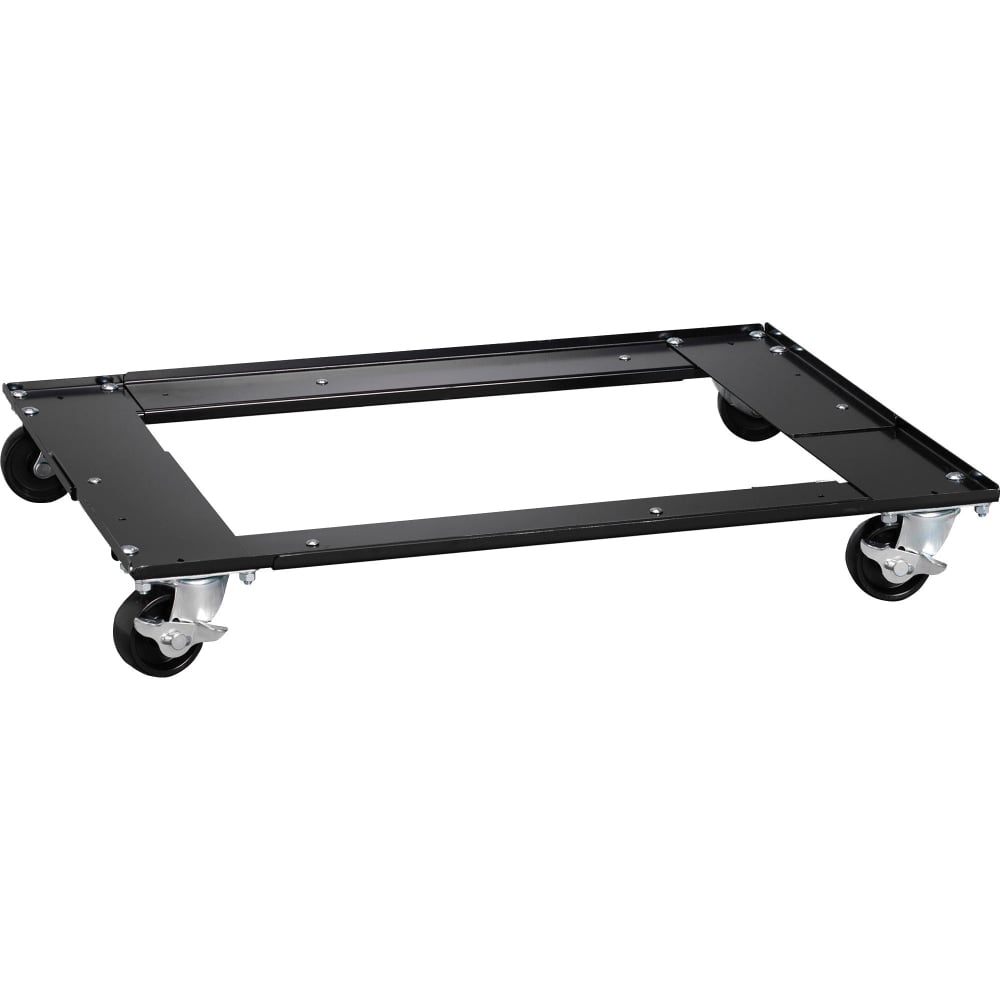 Lorell Commercial Cabinet Dolly - Metal - x 42in Width x 24in Depth x 4in Height - Black - 1 Each MPN:59708