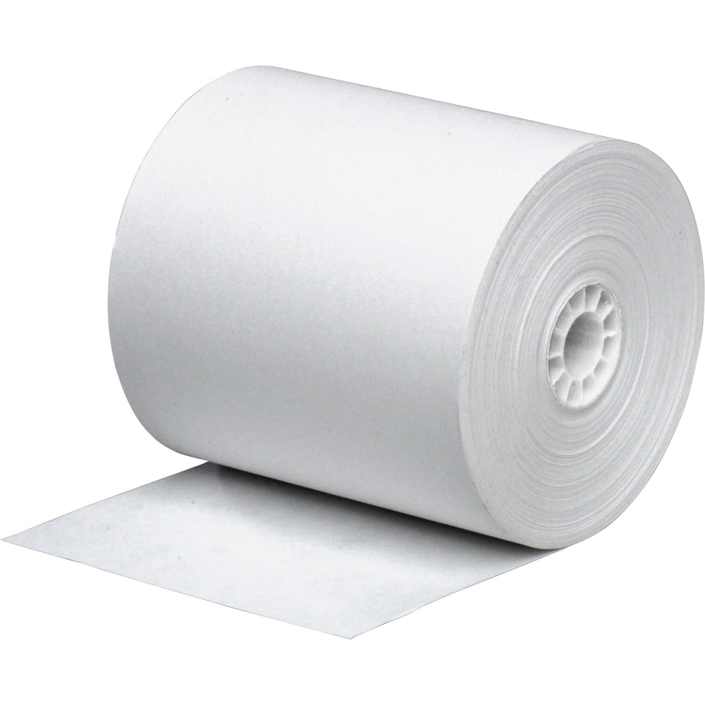 Business Source Single-ply 150ft Machine Paper Rolls - 2 1/4in x 150 ft - 3 / Pack - Sustainable Forestry Initiative (SFI) - Lint-free - White (Min Order Qty 9) MPN:31820