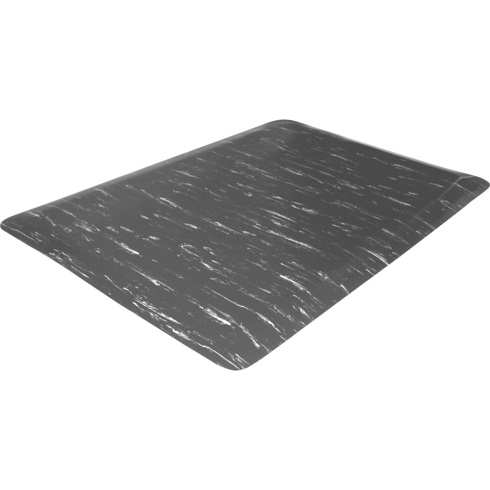 Genuine Joe Marble Top Anti-fatigue Mats - Office, Industry, Airport, Bank, Copier, Teller Station, Service Counter, Assembly Line - 24in Width x 36in Depth x 0.500in Thickness - High Density Foam (HDF) - Gray Marble - 1Each MPN:71210