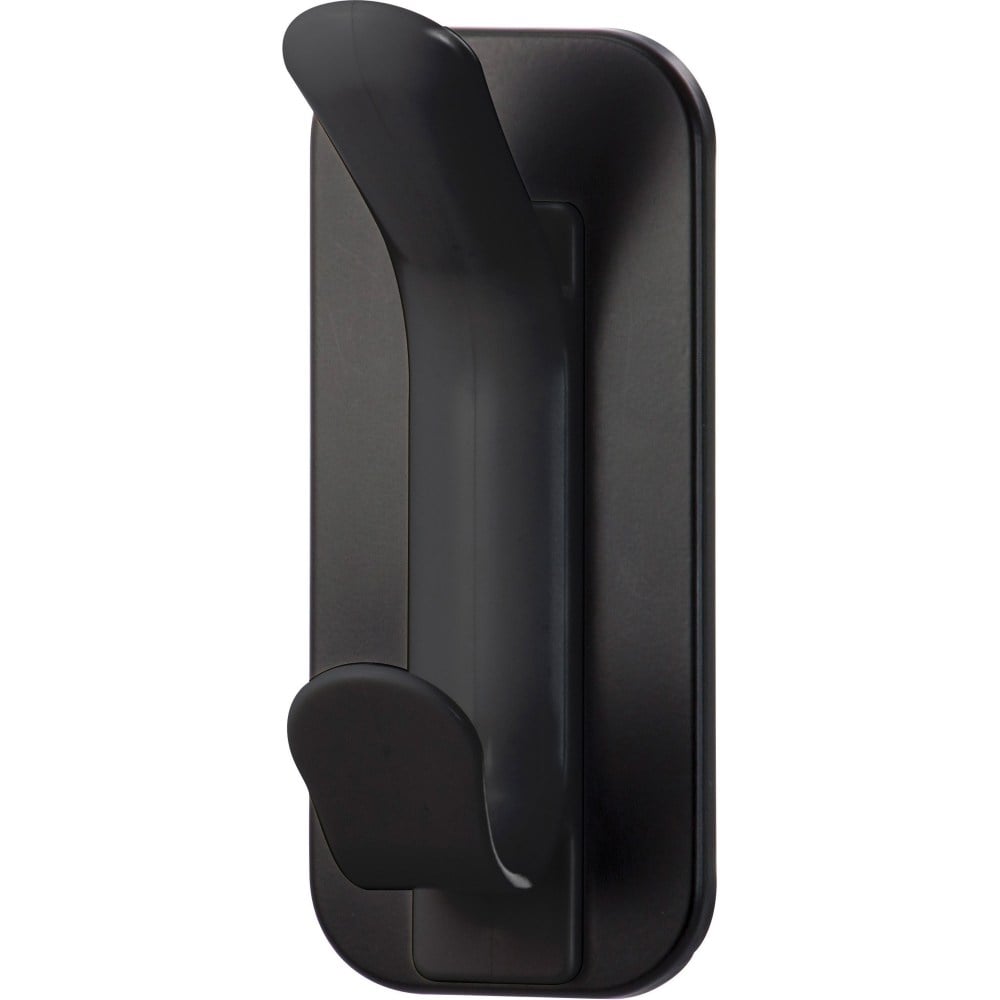 Lorell Magnetic Double Coat Hook, 2-1/4inH x 2-1/2inW x 5inD, Black (Min Order Qty 4) MPN:LLR02872