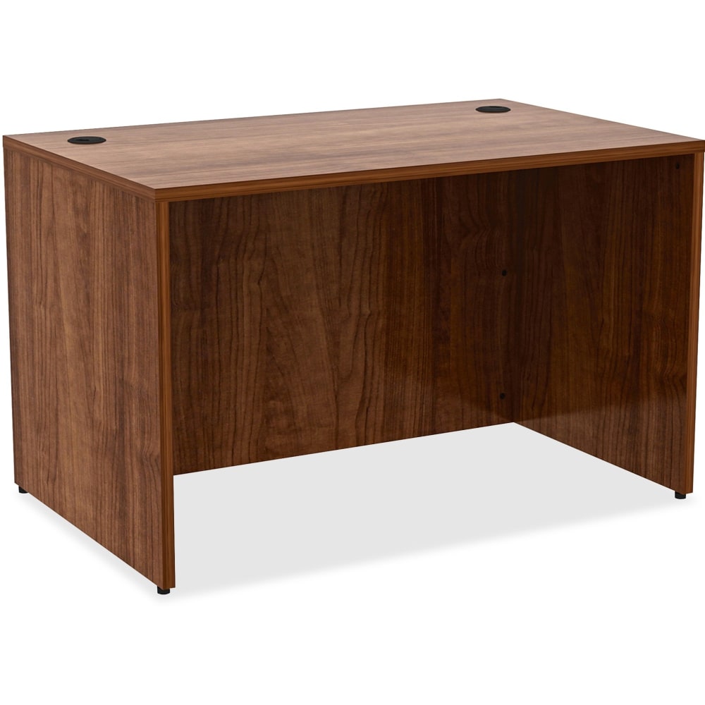 Lorell Essentials 48inW Rectangular Computer Desk Shell, 30inD, Walnut MPN:34389