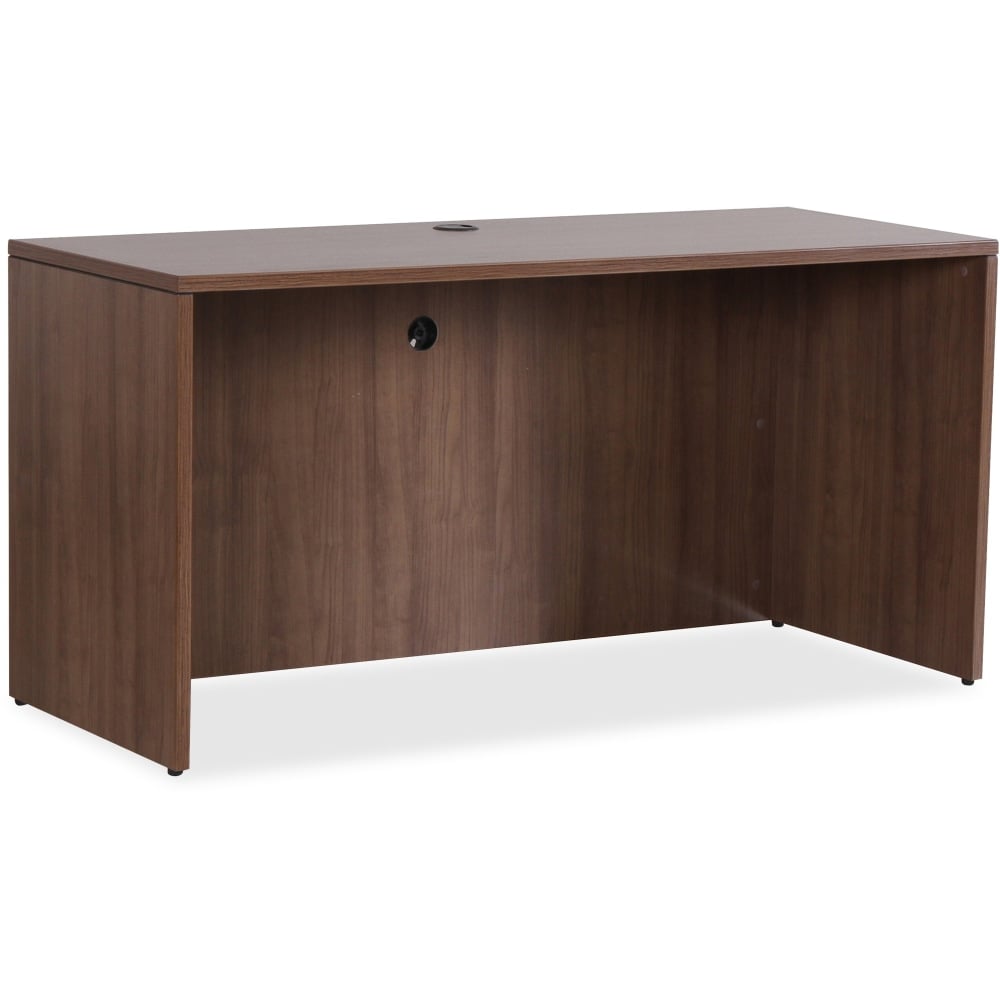 Lorell Essentials 72inW Computer Desk Credenza Shell, Walnut MPN:69969