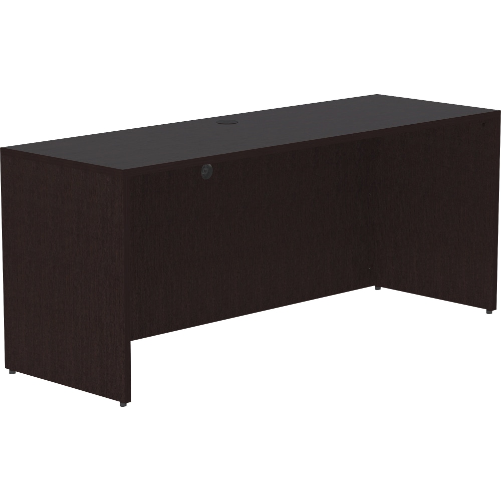 Lorell Essentials 72inW Credenza Computer Desk, Espresso MPN:LLR18212