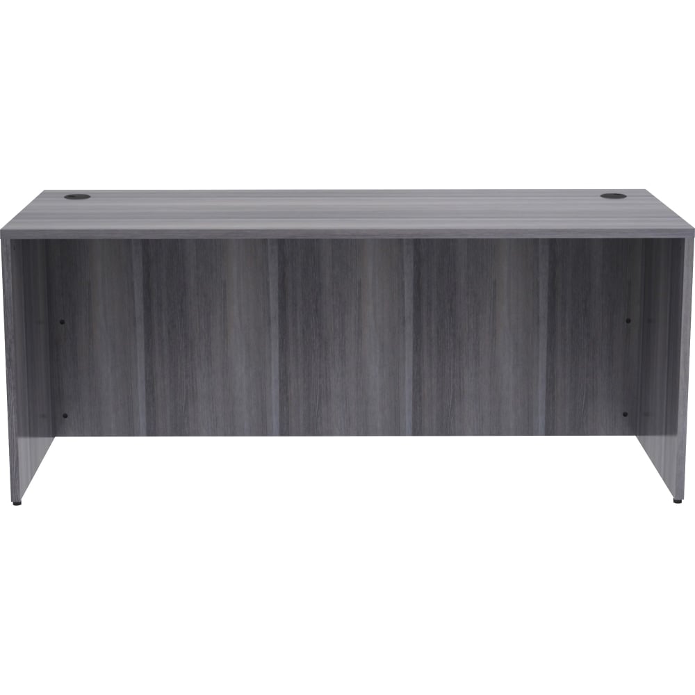 Lorell Essentials 72inW Computer Desk, Weathered Charcoal MPN:LLR69551