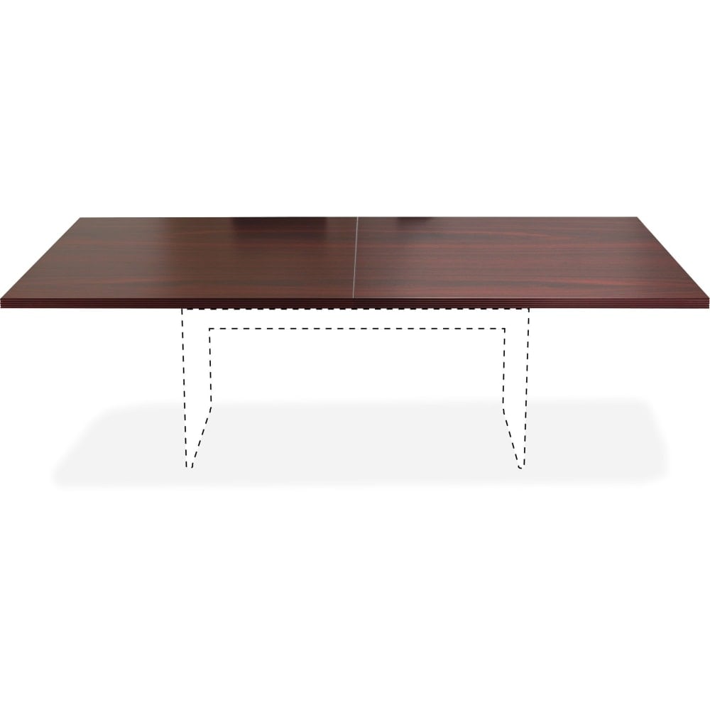 Lorell Chateau Series Rectangular Conference Table Top, 8ftW, Mahogany MPN:34338